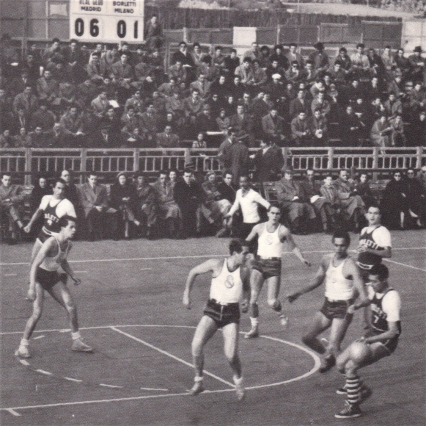 Torneo di Sanremo. Real-Borletti con Rubini, Stefanini e Sforza.